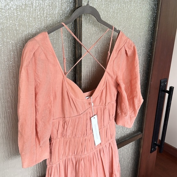 NWT Jonathan Simkhai Wilder Maxi Dress In Peach - Sorbet Size small - Picture 9 of 13